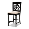 Baxton Studio Arden Sand Upholstered Espresso Finished 5-Piece Wood Pub Set 158-9770-9776